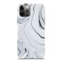 Hülle für iPhone 12 Pro Marble Case - Weiß