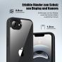 Transparente Hülle für iPhone 16e - Durchsichtig / schwarzer Rahmen