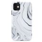 Hülle für iPhone SE 2020 Marble Case - Weiß