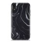 Hülle für iPhone XR Marble Case - Schwarz