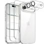 5-in-1 Hülle für iPhone 17 Air Transparent | 2 x Schutzglas, 1 x Handyhülle Durchsichtig, 2 x Kameraschutz