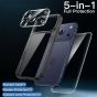 5-in-1 Hülle für iPhone 17 Pro Schwarz, Schutzgläser & Kameraschutz