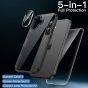 5-in-1 Hülle für iPhone 17 Schwarz, Schutzgläser & Kameraschutz