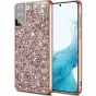 Handyhülle für Samsung Galaxy S22 Plus Glitzer Case Roségold