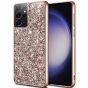 Glitzer Hülle für Samsung Galaxy S23 Ultra Case Roségold