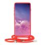 Handyhülle mit Band für Galaxy S10 Plus - Rosa