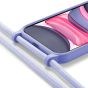 Hülle mit Band für iPhone 11 Handykette - Flieder
