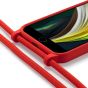 Handyhülle mit Band für iPhone SE 2020 - Rot