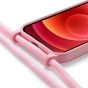 Handyhülle mit Band für iPhone XR - Rosa