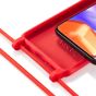 Handyhülle mit Band für Galaxy A41 - Rot