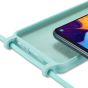 Hülle mit Band für Galaxy A50 - Gelb