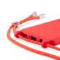 Hülle mit Band für Huawei P30 Lite New Edition - Rot