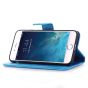 Tasche für iPhone 7 mit Blumen Motiv - Blau
