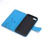 Tasche für iPhone 7 mit Blumen Motiv - Blau