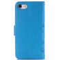 Tasche für iPhone 7 mit Blumen Motiv - Blau