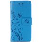 Tasche für iPhone 7 mit Blumen Motiv - Blau