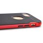 Silikon Handyhülle für iPhone 8 - Schwarz / Rot