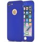 iPhone 8 Hülle Fullcover Blau inklusive Panzerglas