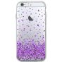 iPhone 8 Silikonhülle mit lila Herzen Motiv
