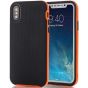 Handyschale für iPhone X in Schwarz / Orange | handyhuellen-24.de