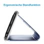 Spiegel Hülle für Apple iPhone XS - Blau