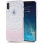 Silikon Case für iPhone X in Transparent mit Rosa Mandala Motiv