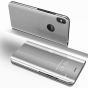 Handy Hülle für Apple iPhone XR Clear View Flip Case - Silber