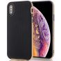 Schale für iPhone XS in Schwarz / Gold | handyhuellen-24.de