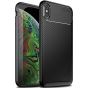 Fitsu iPhone XS Max Carbon Hülle Schwarz | handyhuellen-24.de