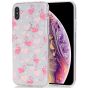 Silikon Case für iPhone XS Transparent mit Rosa Flamingo Motiv | handyhuellen-24.de