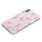Silikon Case für iPhone XS - Rosa Flamingo