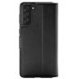 Bugatti Samsung Galaxy S21 Plus Leder Flipcase - Schwarz