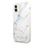 Guess Hülle für Apple iPhone 11 Marble Case - Weiß