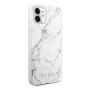 Guess Hülle für Apple iPhone 11 Marble Case - Weiß