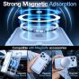 MagSafe Hülle für iPhone 18 Pro Max Polarblau Transparent im Schutzglas Set
