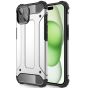 Outdoor Handyhülle für Apple iPhone 15 Case Silber