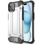 Outdoor Handyhülle für Apple iPhone 15 Plus Case Silber