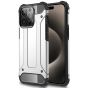 Outdoor Handyhülle für Apple iPhone 15 Pro Max Case Silber