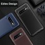Carbon Hülle für Samsung Galaxy S10 Hülle - Braun