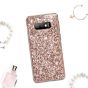 Glitzer Hülle für Samsung Galaxy S10 - Roségold