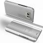 Samsung Galaxy S7 Edge Hülle Clear View Flip Case - Silber