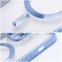Transparente MagSafe Hülle für iPhone 18 Pro Max Case – Blau