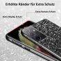 Glitzer Handyhülle für Galaxy S21 Ultra - Anthrazit