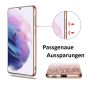 Glitzer Handyhülle für Galaxy S21 Plus - Roségold