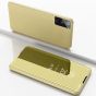 Spiegel Hülle für Samsung Galaxy S21 Plus Handytasche Gold