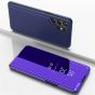 Spiegel Hülle für Samsung Galaxy S24 Ultra Handytasche Violett