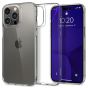 Transparentes, kristallklares Spigen Case für iPhone 14 Pro Hybrid Hülle mit weichem TPU-Silikon Rahmen und robuster Rückseite