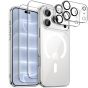 Transparente MagSafe Hülle für iPhone 18 Pro Max mit Schutzglas & Kameraschutz – 5-in-1 Set