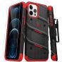 Hülle für Apple iPhone 12 Pro Max Case Schwarz / Rot