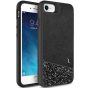 Handyhülle für iPhone 8 Schwarz / Glitzer